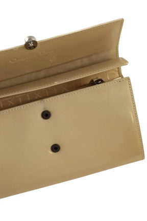 Porte-monnaie Dior Beige en Cuir - Seconde Main