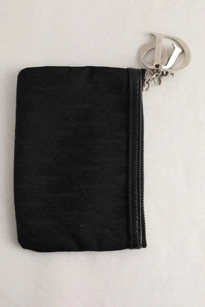 Porte-monnaie Dior Noir en Tissu