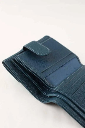 Porte-monnaie Longchamp Bleu en Cuir