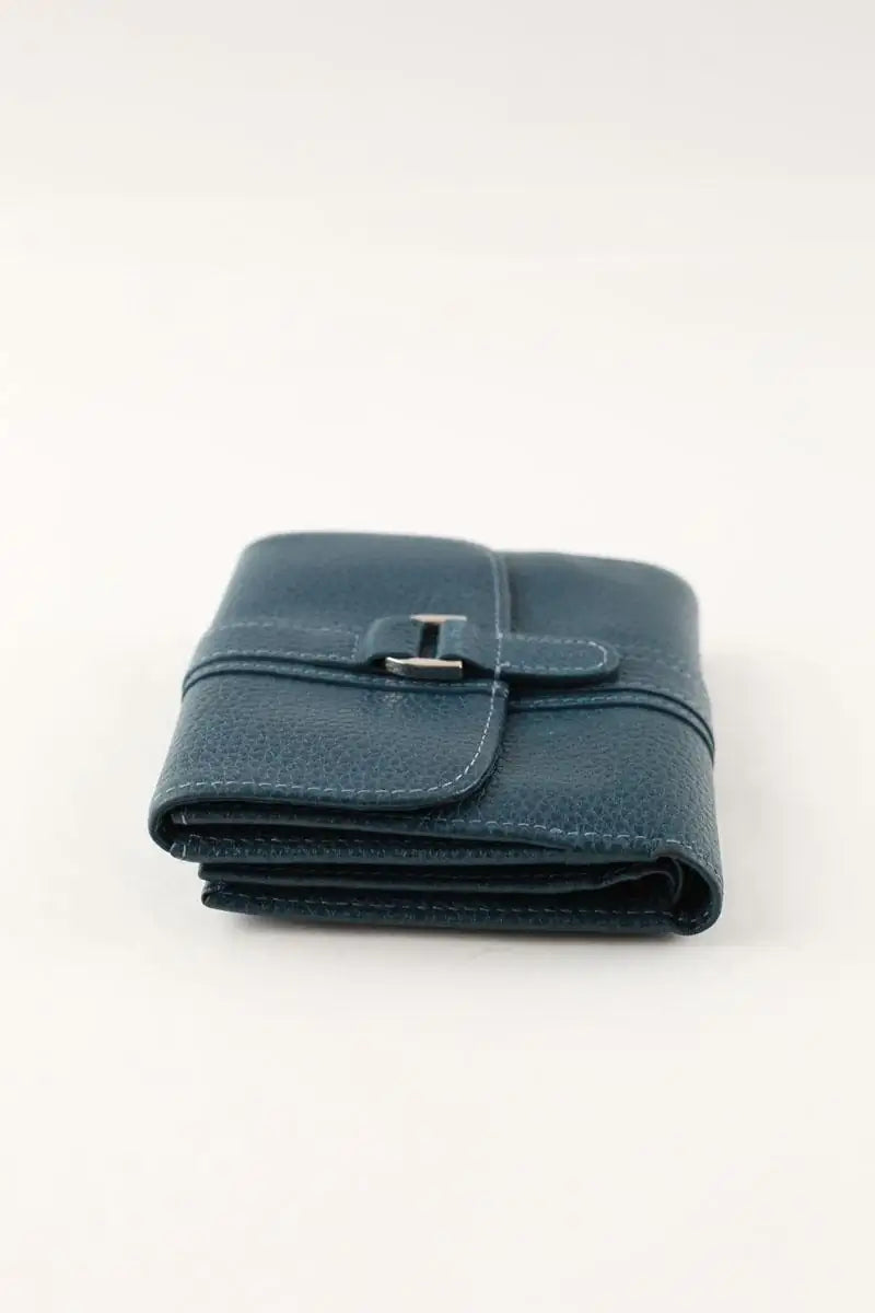 Porte-monnaie Longchamp Bleu en Cuir