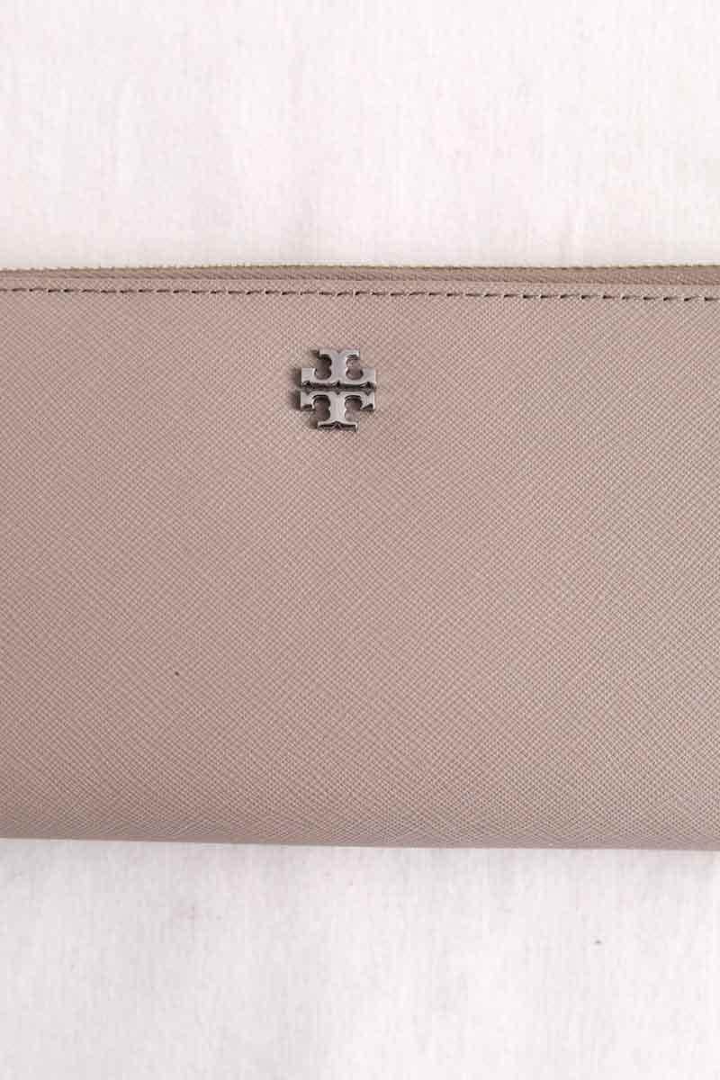 Porte-monnaie Tory Burch Beige en Cuir