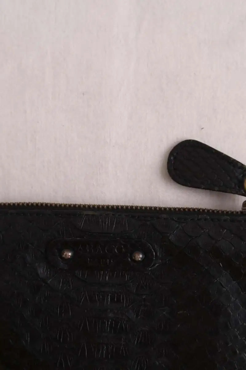 Portefeuille Abaco Noir en Cuirs exotiques