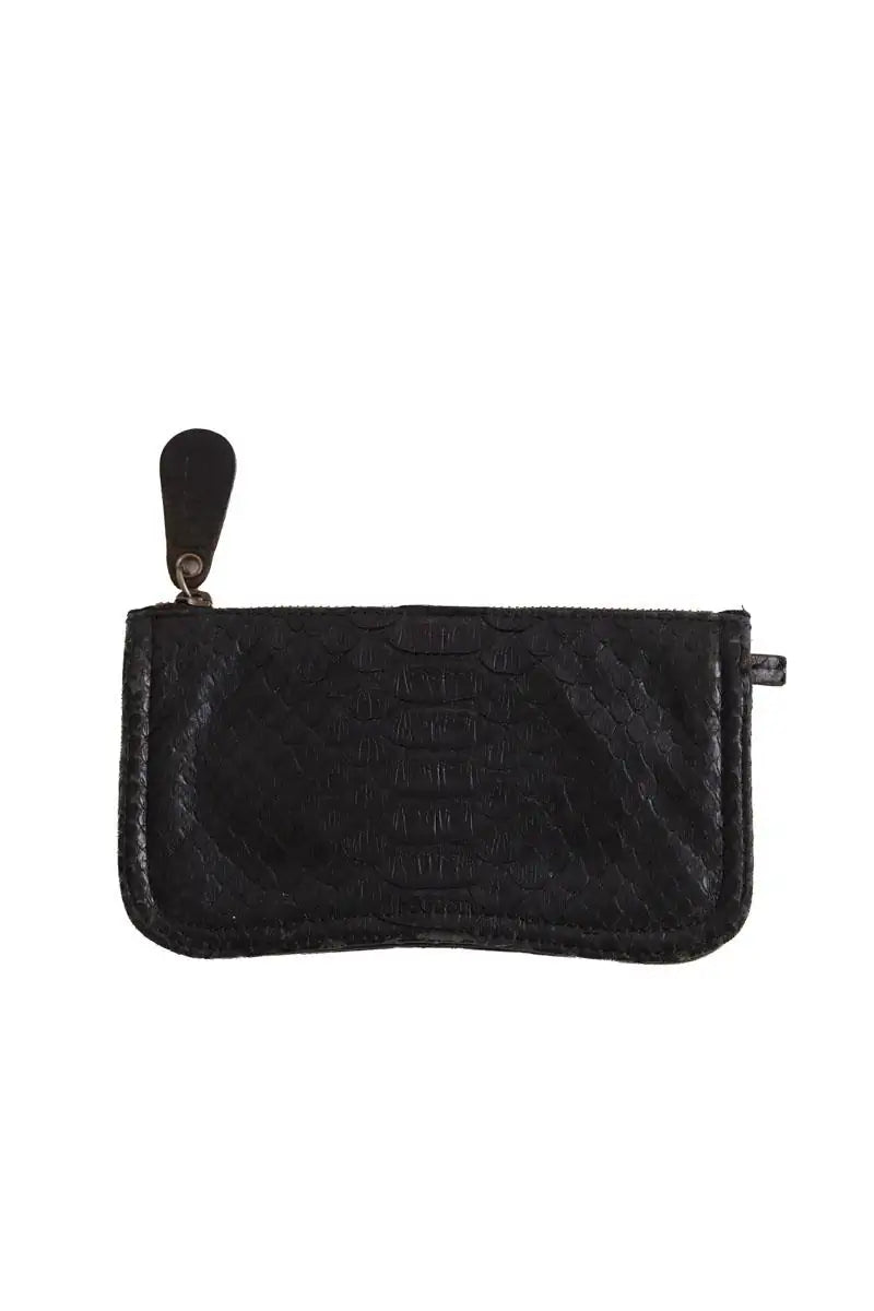Portefeuille Abaco Noir en Cuirs exotiques