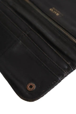 Portefeuille Abaco Noir en Cuirs exotiques