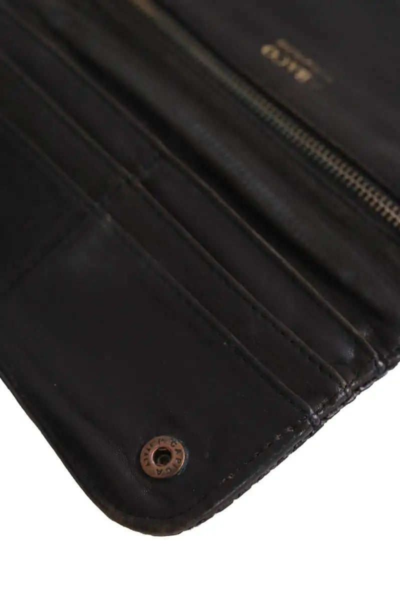 Portefeuille Abaco Noir en Cuirs exotiques