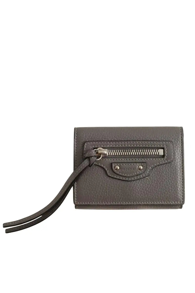 Portefeuille Balenciaga Gris en Cuir - Seconde Main