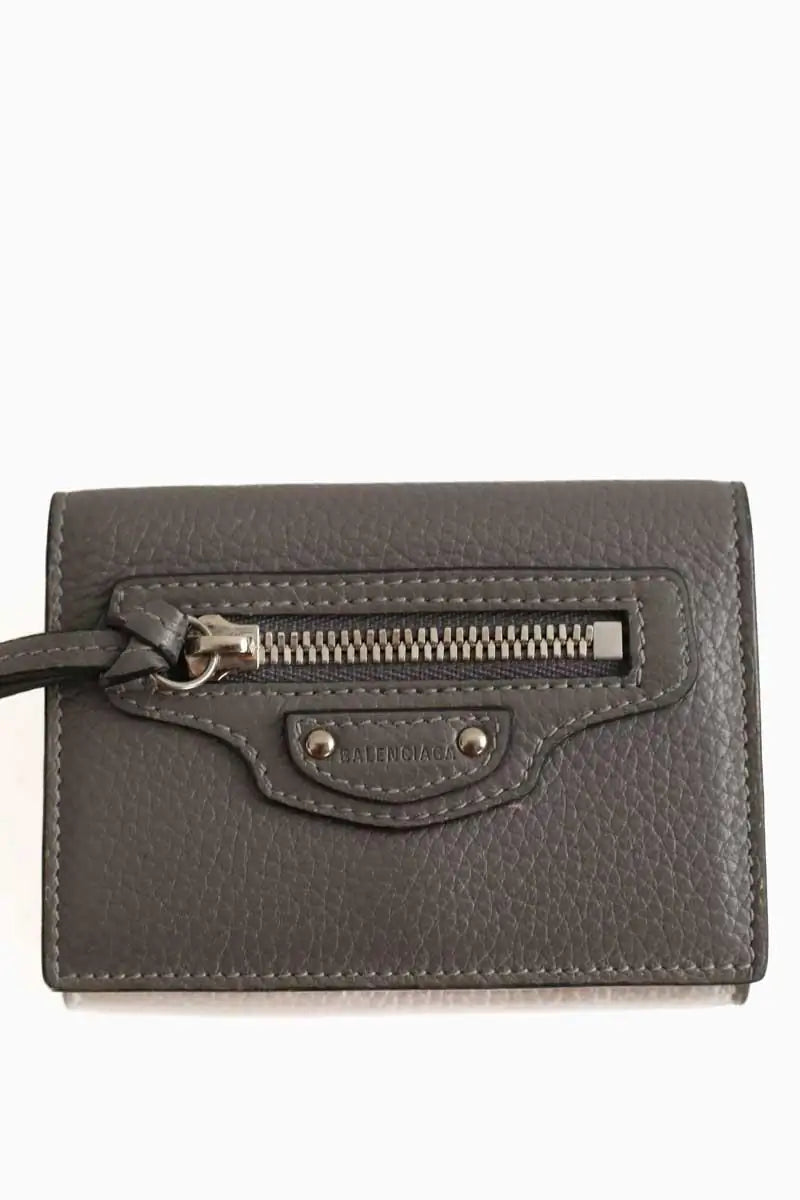 Portefeuille Balenciaga Gris en Cuir