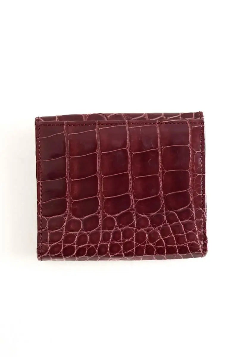 Portefeuille Bally Bordeaux en Cuir
