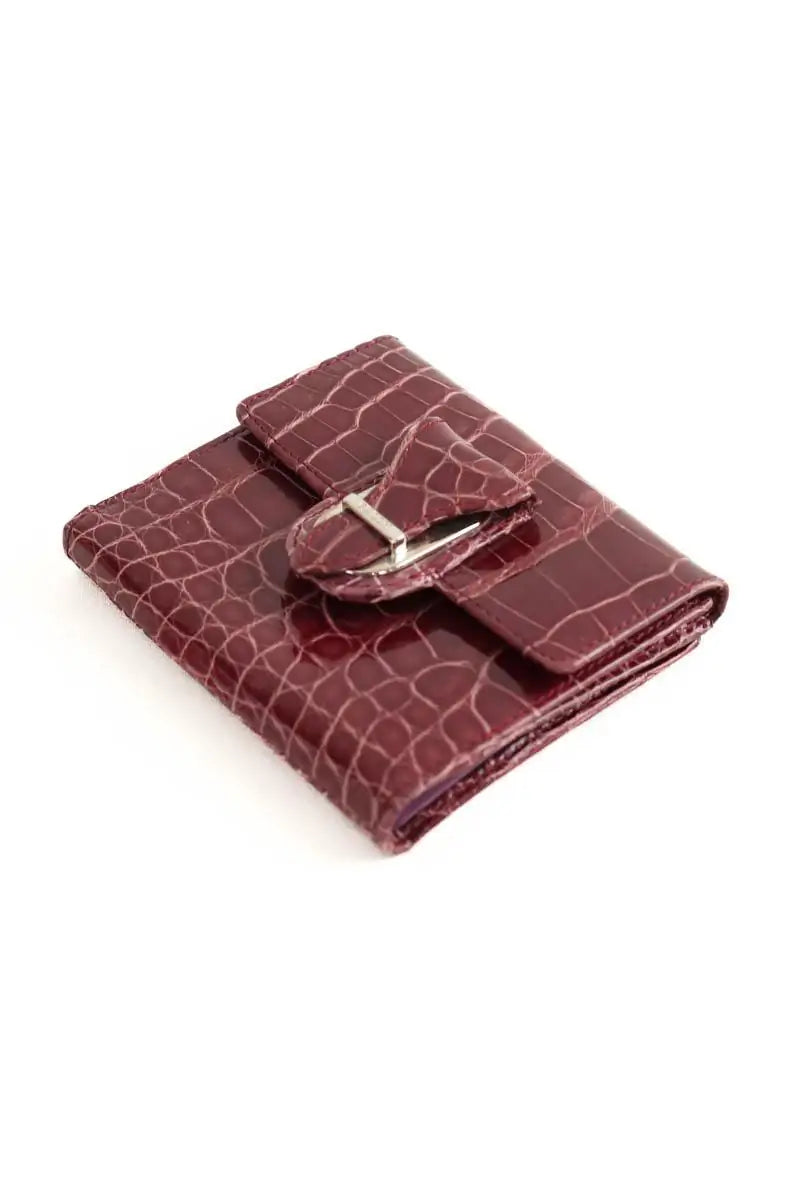 Portefeuille Bally Bordeaux en Cuir