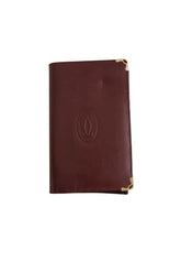 Portefeuille Cartier Bordeaux en Cuir, - Seconde Main