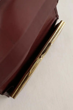 Portefeuille Cartier Bordeaux en Cuir
