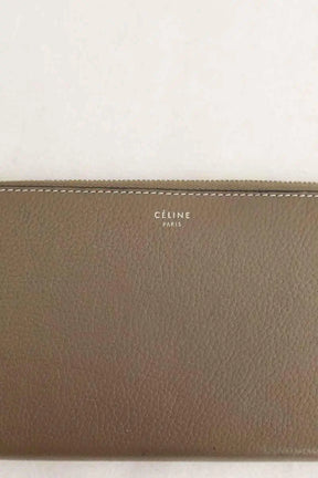 Portefeuille Celine Marron en Cuir