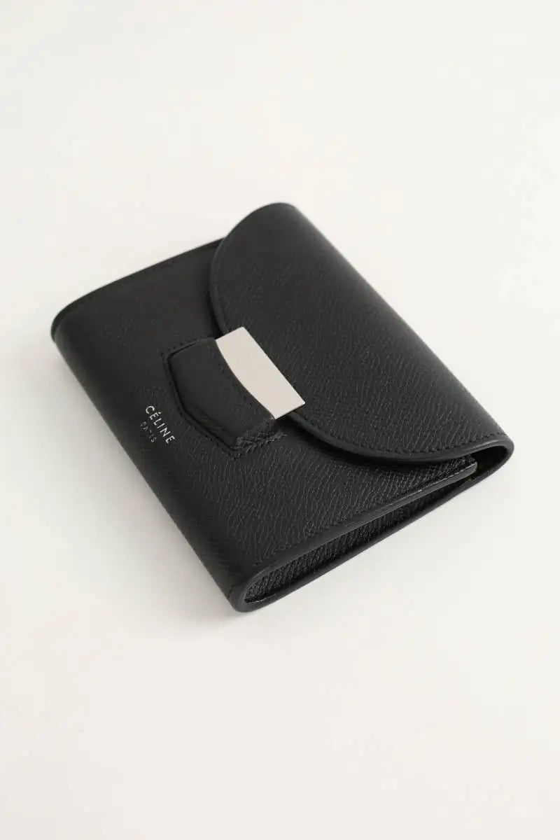 Portefeuille Celine Noir en Cuir