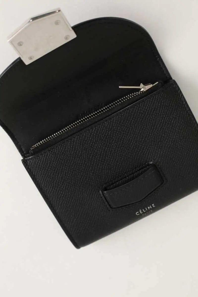 Portefeuille Celine Noir en Cuir