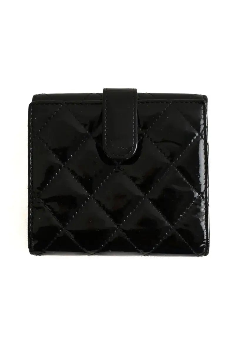Portefeuille Chanel Noir en Cuir verni