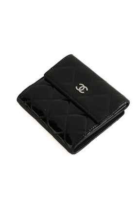 Portefeuille Chanel Noir en Cuir verni