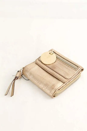 Portefeuille Chloé Doré en Cuir
