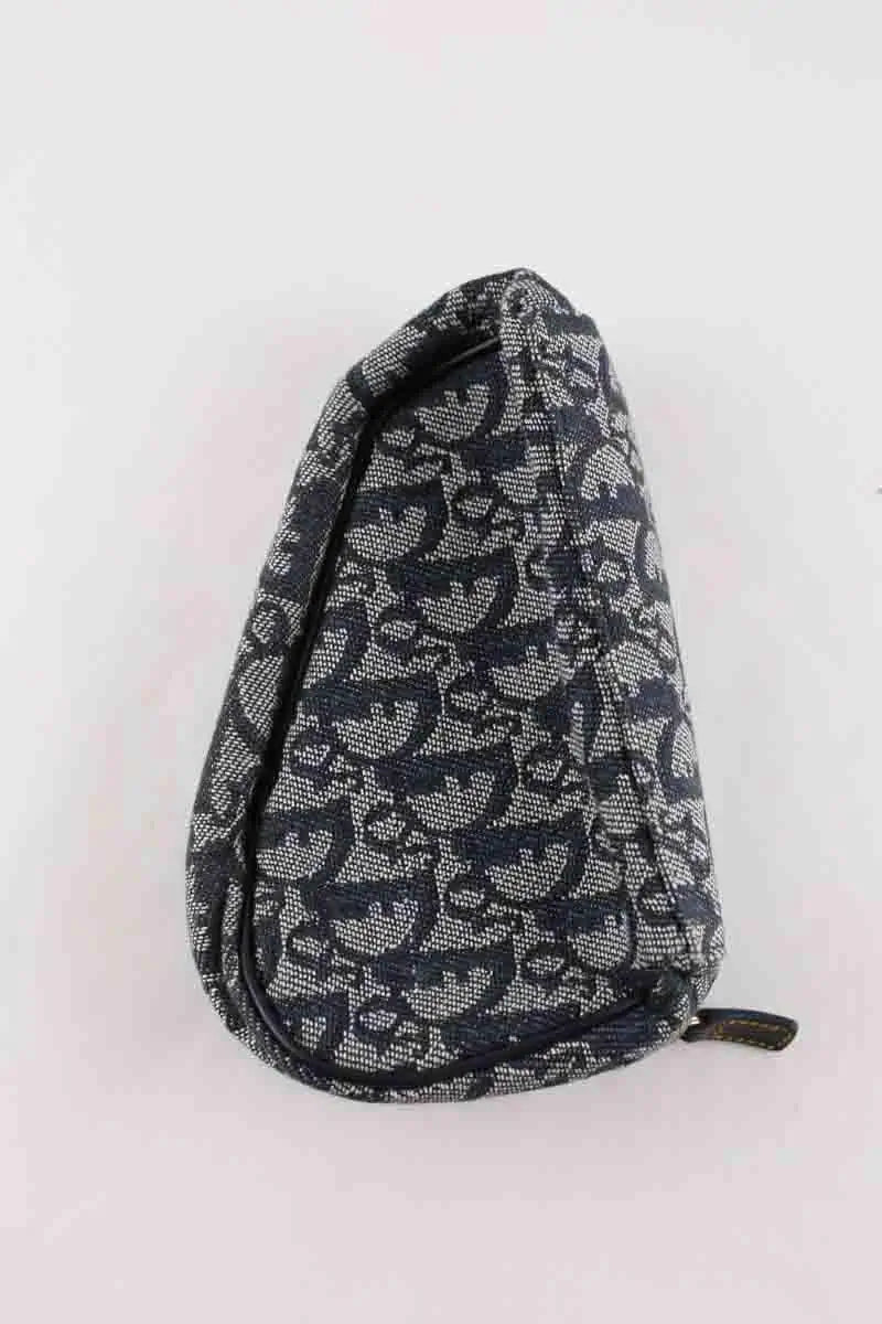 Portefeuille Dior Saddle Bleu en Tissu