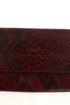 Portefeuille Jérôme Dreyfuss Bordeaux en Cuir