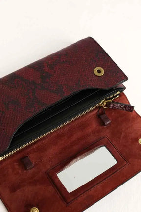 Portefeuille Jérôme Dreyfuss Bordeaux en Cuir