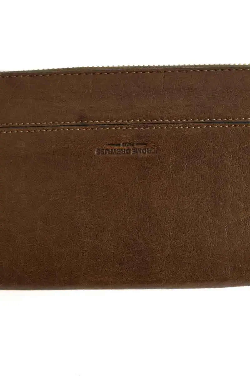 Portefeuille Jérôme Dreyfuss Marron en Cuir
