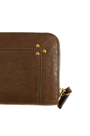 Portefeuille Jérôme Dreyfuss Marron en Cuir