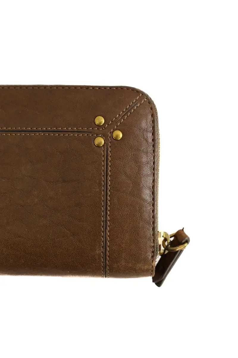 Portefeuille Jérôme Dreyfuss Marron en Cuir