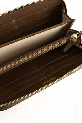 Portefeuille Jérôme Dreyfuss Marron en Cuir