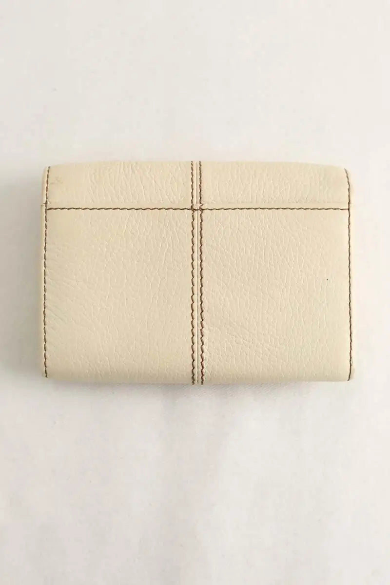Portefeuille Lancel Ecru en Cuir