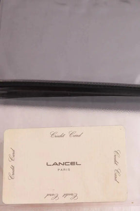 Portefeuille Lancel Noir en Cuir
