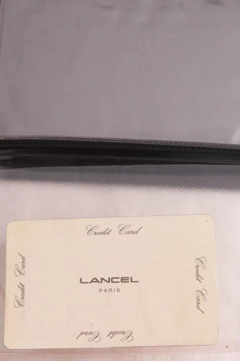 Portefeuille Lancel Noir en Cuir