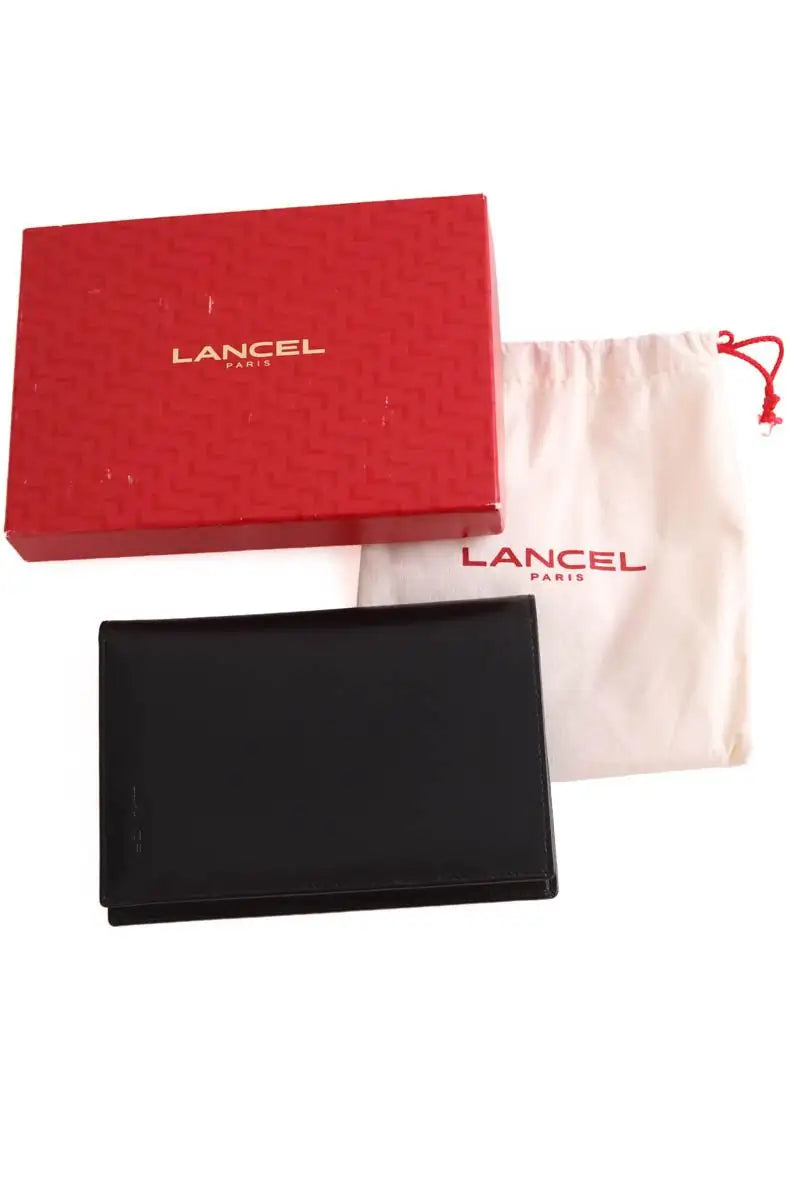 Portefeuille Lancel Noir en Cuir