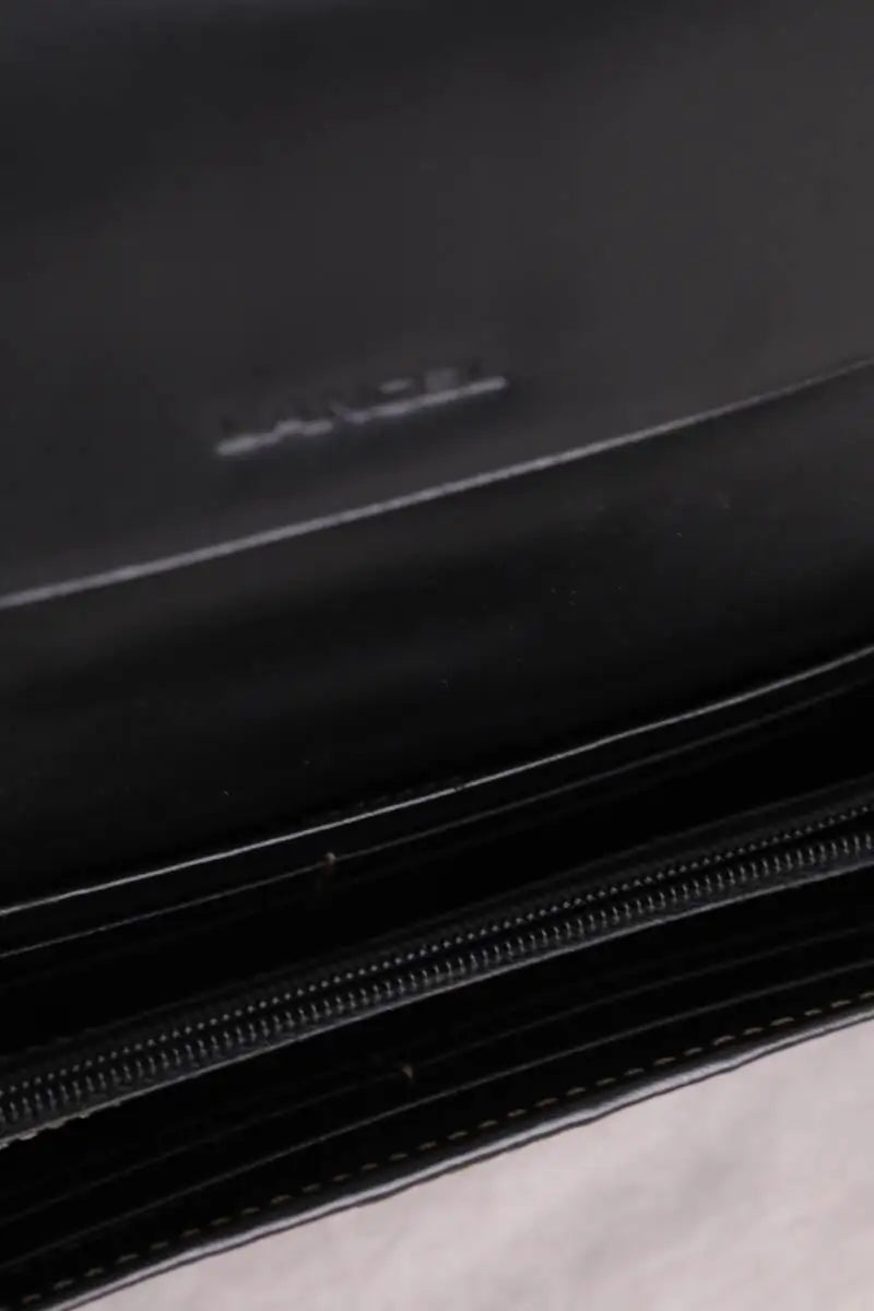 Portefeuille Lancel Noir en Tissu