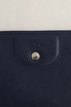 Portefeuille Longchamp Bleu en Cuir