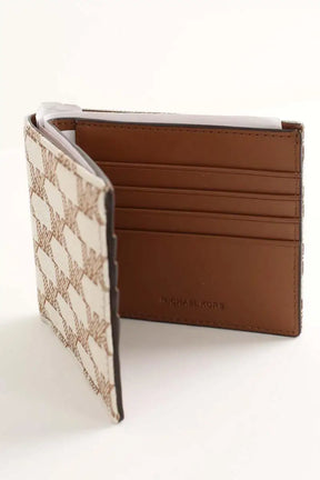 Portefeuille Michael Kors Ecru en Cuir