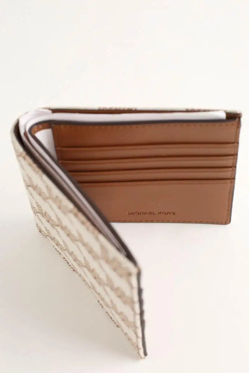 Portefeuille Michael Kors Ecru en Cuir