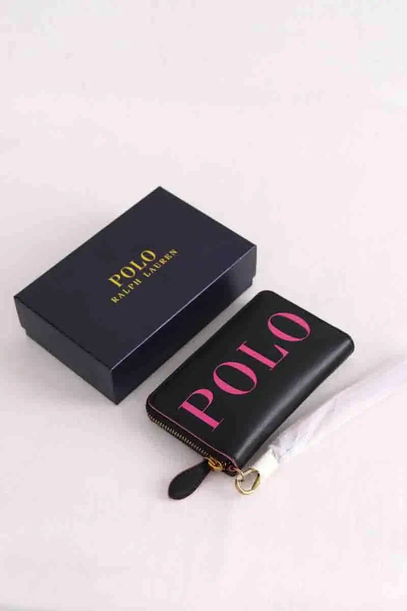 Portefeuille Ralph Lauren Noir en Cuir