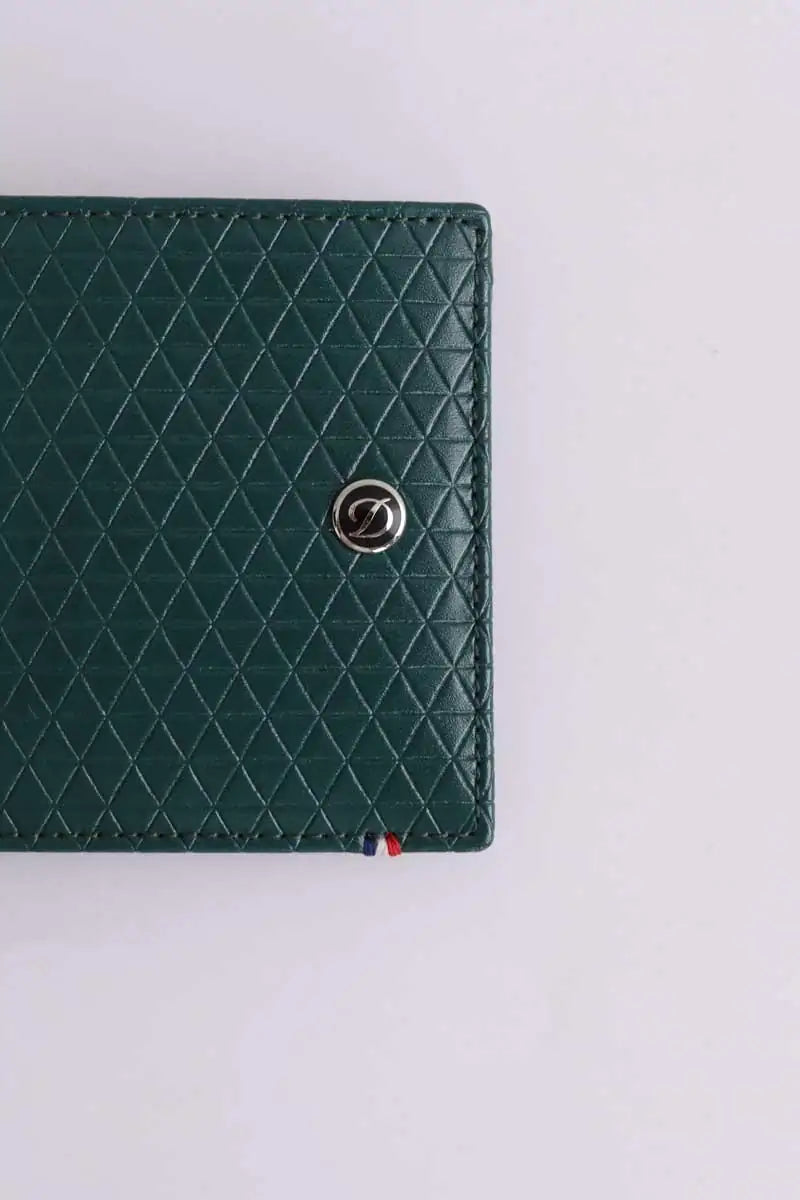 Portefeuille S.T. Dupont Vert en Cuir