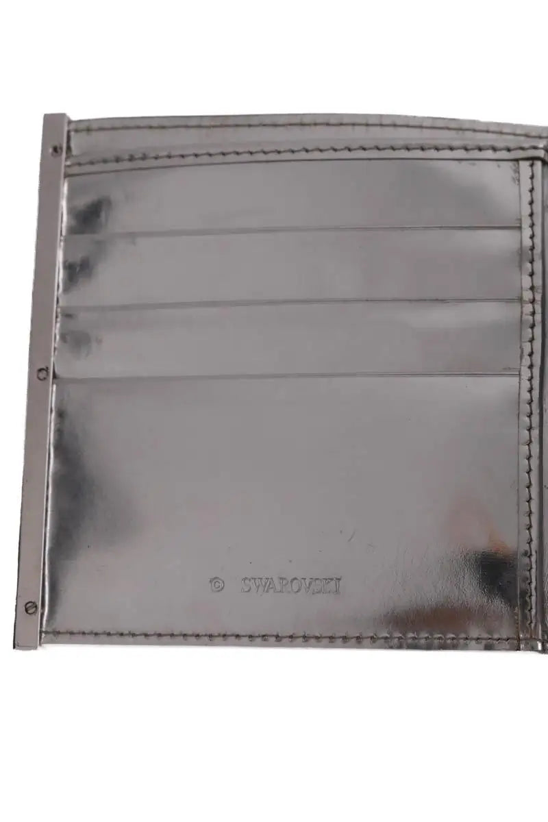 Portefeuille Swarovski Argent en Cuir