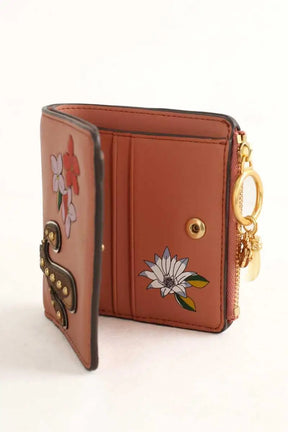 Portefeuille Tory Burch Rose en Cuir