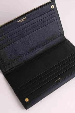 Portefeuille Yves Saint Laurent Noir en Cuir