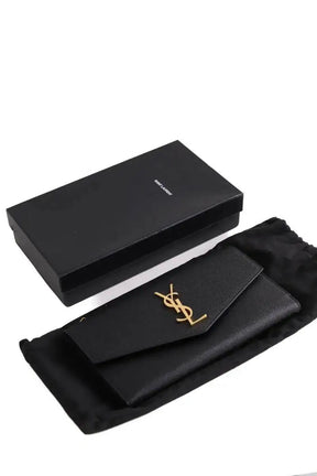 Portefeuille Yves Saint Laurent Noir en Cuir