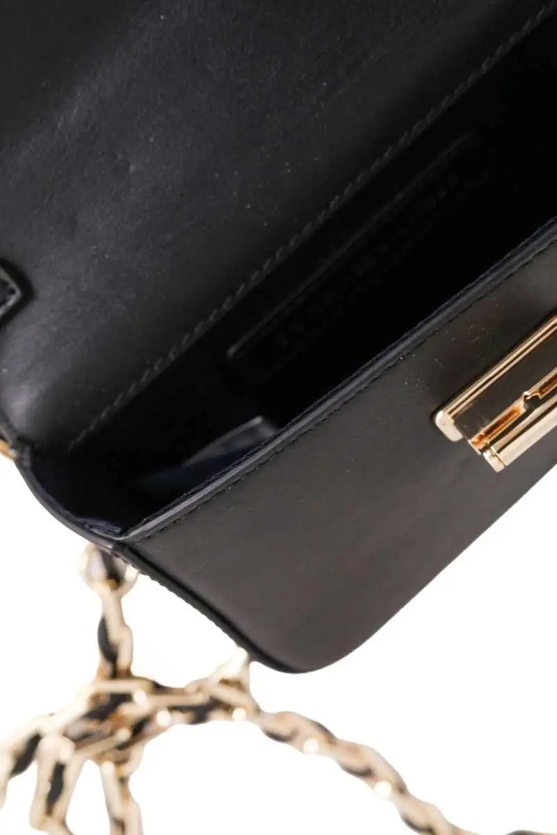 Mini sac Tommy Hilfiger Noir en Cuir
