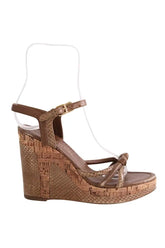 Sandales Louis Vuitton Marron en Cuir, taille 38 - Seconde Main
