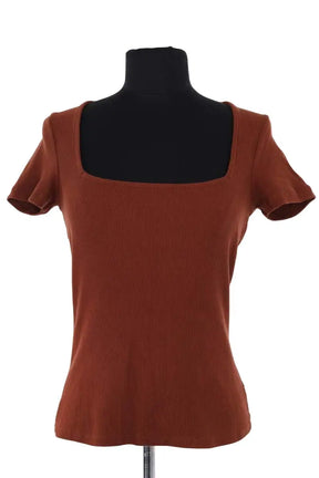 Top Sézane Marron en Coton, taille S - Seconde Main