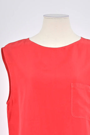 Top sans manche Pomandère  Rouge