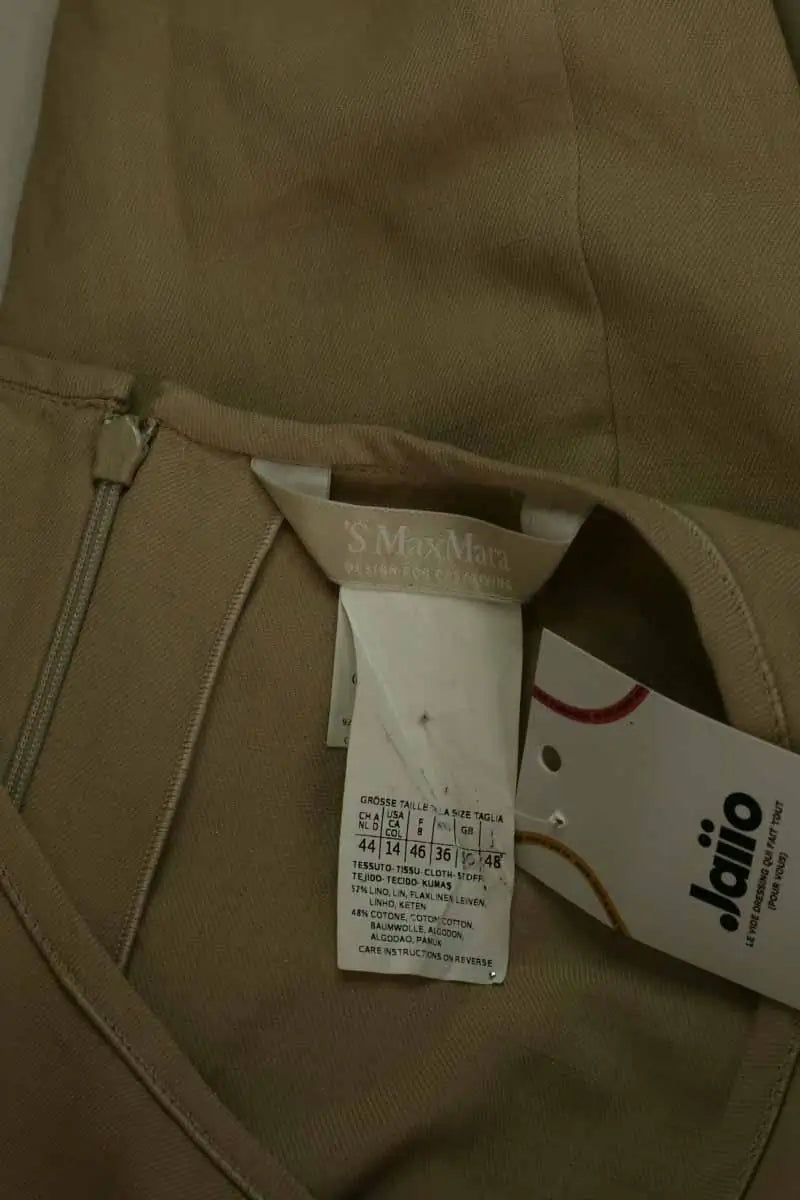 Robe Max Mara Beige en Lin