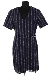 Robe Claudie Pierlot Marine en Coton, taille L - Seconde Main