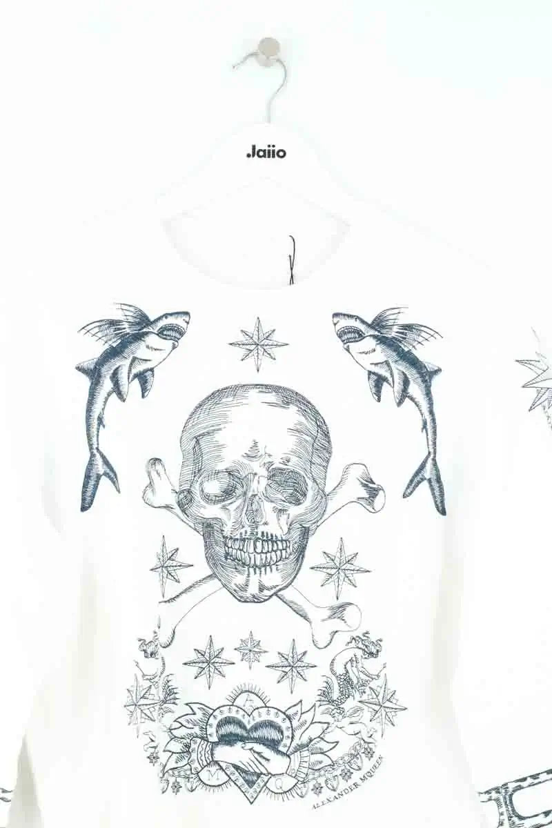 Pull Alexander McQueen Blanc en Coton
