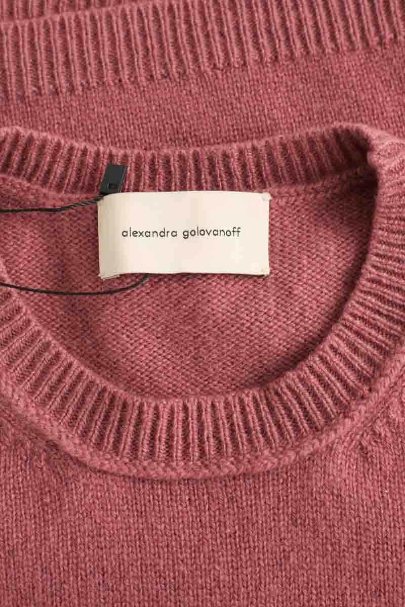 Pull Alexandra Golovanoff Rose en Cachemire